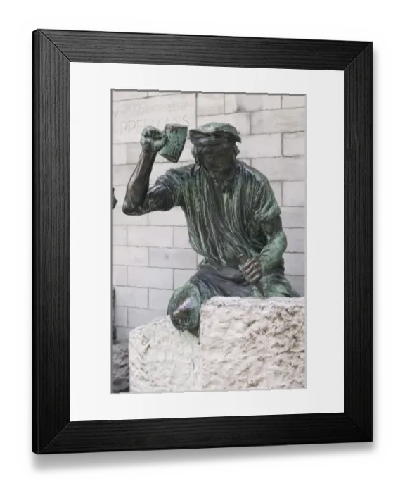 Framed Print : Belgium, Flanders, Antwerp Province, Antwerp, statues outside cathedral Framed Print : Belgium, Flanders, Antwerp Province, Antwerp, statues outside cathedral