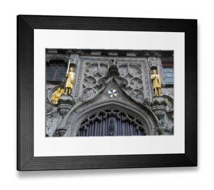Framed Print : Belgium, West Flanders, Bruges, Exterior of the Basilica of the Holy Blood Framed Print : Belgium, West Flanders, Bruges, Exterior of the Basilica of the Holy Blood