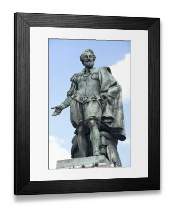 Framed Print : Belgium, Flanders, Antwerp Province, Antwerp, the Groenplaats or green square, Statue Framed Print : Belgium, Flanders, Antwerp Province, Antwerp, the Groenplaats or green square, Statue
