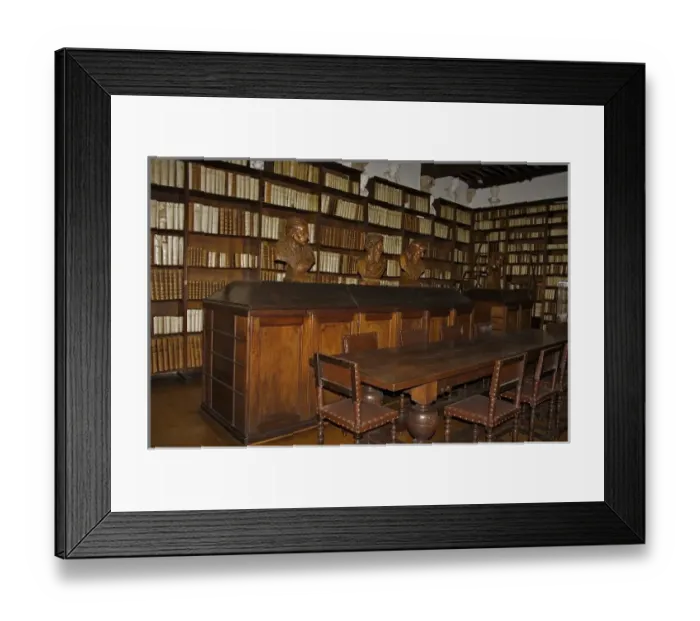 Framed Print : Europe, Belgium, Antwerp. The Great Library of a prominent family of Antwerp printers