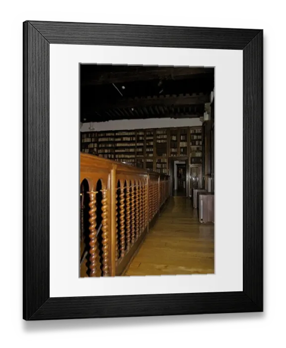 Framed Print : Europe, Belgium, Antwerp. The Great Library of a prominent family of Antwerp printers