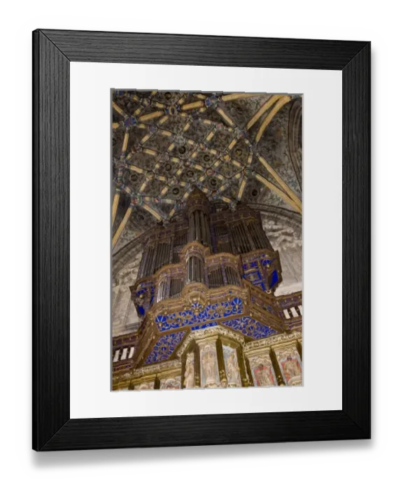 Framed Print : Belgium, Liege, church pipe organ Framed Print : Belgium, Liege, church pipe organ