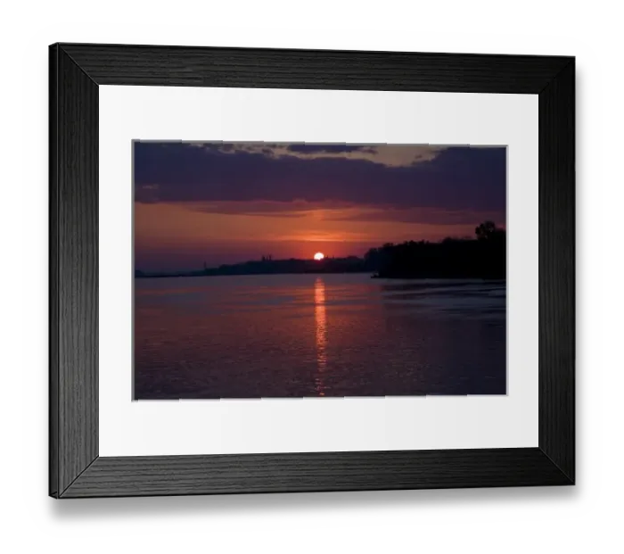 Framed Print : A sunrise from the port of Vidin Bulgaria Framed Print : A sunrise from the port of Vidin Bulgaria