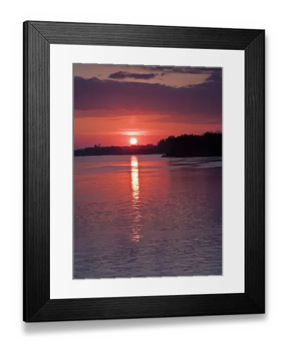 Framed Print : A sunrise from the port of Vidin Bulgaria Framed Print : A sunrise from the port of Vidin Bulgaria