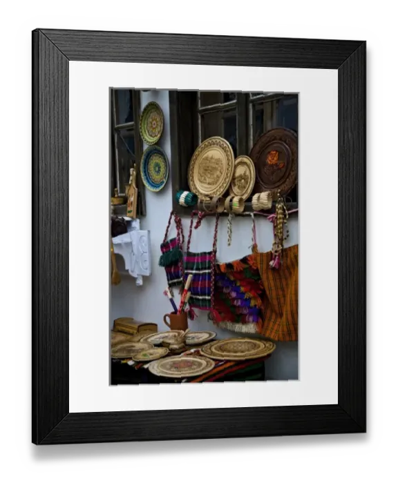 Framed Print : Village shopping at Samovodska Charshia for handcrafts Framed Print : Village shopping at Samovodska Charshia for handcrafts