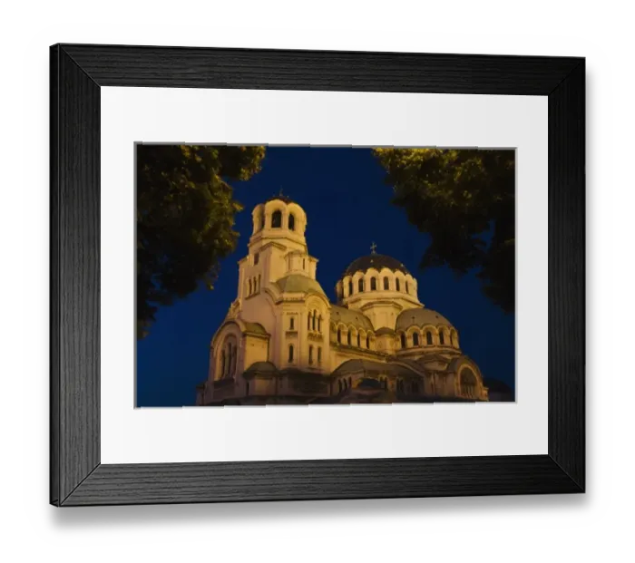 Framed Print : Night view of Alexander Nevski Cathedral, Sofia, Bulgaria Framed Print : Night view of Alexander Nevski Cathedral, Sofia, Bulgaria
