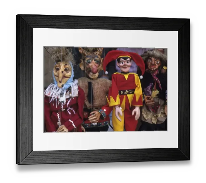 Framed Print : Czech Republic Prague famous puppet sale close up in Old Town Framed Print : Czech Republic Prague famous puppet sale close up in Old Town