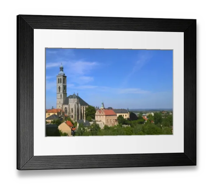 Framed Print : Gothic Cathedral of St. Barbara, Kutna Hora, Czech Republic Framed Print : Gothic Cathedral of St. Barbara, Kutna Hora, Czech Republic