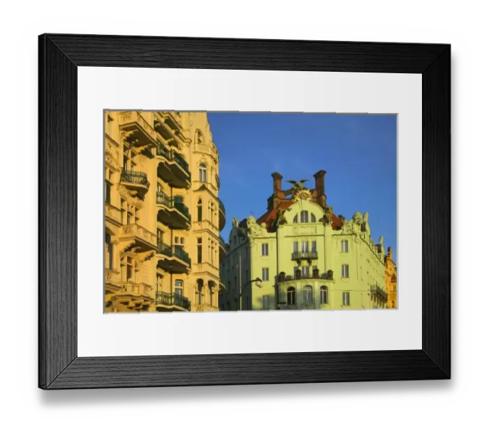 Framed Print : Historical buildings along the Vltava River, Prague, Czech Republic Framed Print : Historical buildings along the Vltava River, Prague, Czech Republic