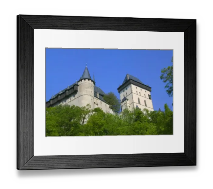 Framed Print : Karlstejn Castle, central Bohemia, Czech Republic