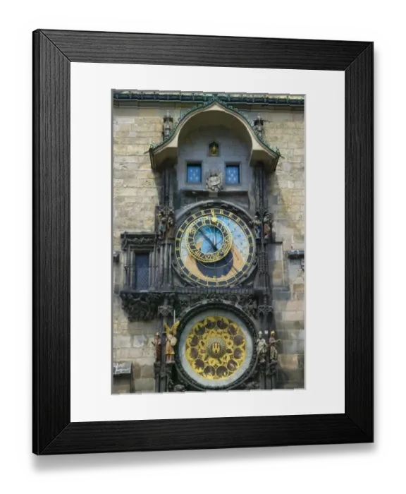 Framed Print : Window opens on Astronomical clock, Prague, Czech Republic