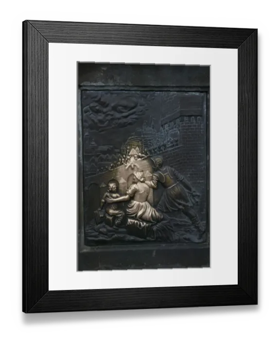 Framed Print : Bronze bas relief on Charles Bridge, Prague, Czech Republic Framed Print : Bronze bas relief on Charles Bridge, Prague, Czech Republic