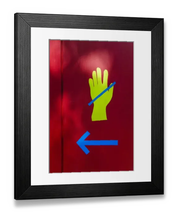 Framed Print : Road sign, Karlstejn, Central Bohemia, Czech Republic