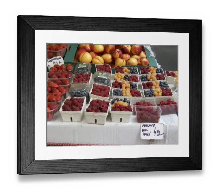 Framed Print : Europe, Czech Republic, Prague. A variety of beautiful berries tempt shoppers Framed Print : Europe, Czech Republic, Prague. A variety of beautiful berries tempt shoppers