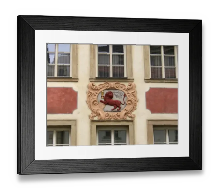 Framed Print : Europe, Czech Republic, Prague. Number 41 on Nerudova Street in Prague, Czech Republic