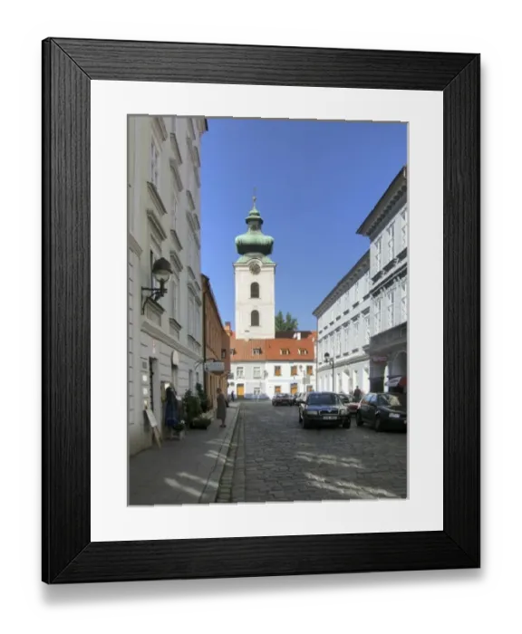 Framed Print : Europe, Czech Republic, Ceske Budejovice. The Church of the Sacrifice of the Virgin Framed Print : Europe, Czech Republic, Ceske Budejovice. The Church of the Sacrifice of the Virgin