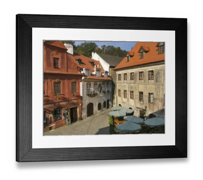 Framed Print : Europe, Czech Republic, Cesky Krumlov. Namesti Na louzi, a small square in the Inner Town Framed Print : Europe, Czech Republic, Cesky Krumlov. Namesti Na louzi, a small square in the Inner Town