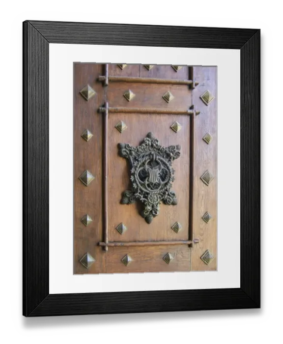 Framed Print : Europe, Czech Republic, Hluboka Castle. An intricate shield adorns the main door Framed Print : Europe, Czech Republic, Hluboka Castle. An intricate shield adorns the main door