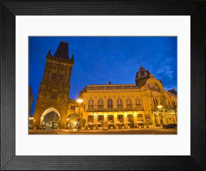 Framed Print : Powder Tower, A Gothic Building built in 1495. Historical Center of Prague-UNESCO World Cultural Framed Print : Powder Tower, A Gothic Building built in 1495. Historical Center of Prague-UNESCO World Cultural