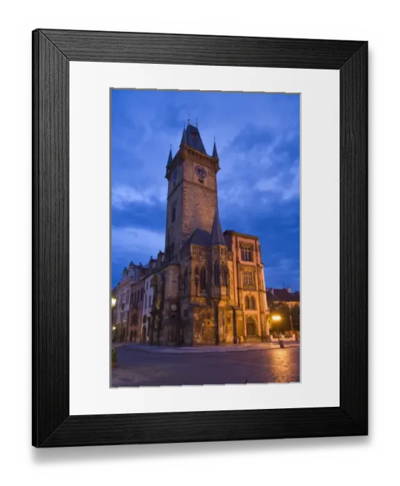 Framed Print : Old Town Hall & The Astronomical Clock, founded in 1338, Historical Center of Prague-UNESCO Framed Print : Old Town Hall & The Astronomical Clock, founded in 1338, Historical Center of Prague-UNESCO