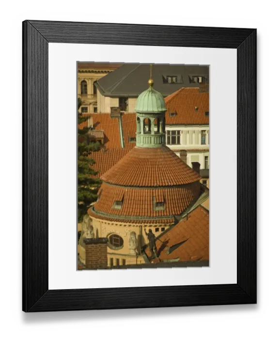 Framed Print : View from Old Town Bridge Tower, Prague, Czech Republic Framed Print : View from Old Town Bridge Tower, Prague, Czech Republic