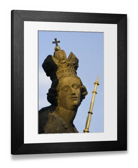 Framed Print : One of 30 Charles Bridge statues, Prague, Capital city of Czech, UNESCO World Heritage Site Framed Print : One of 30 Charles Bridge statues, Prague, Capital city of Czech, UNESCO World Heritage Site