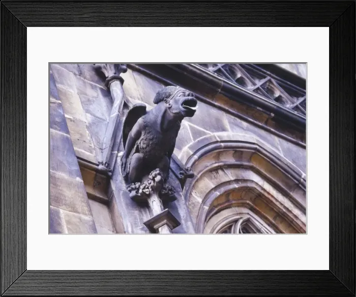 Framed Print : Czech Republic, Prague, St Vituss Cathedral exterior, located within the Prague Castle