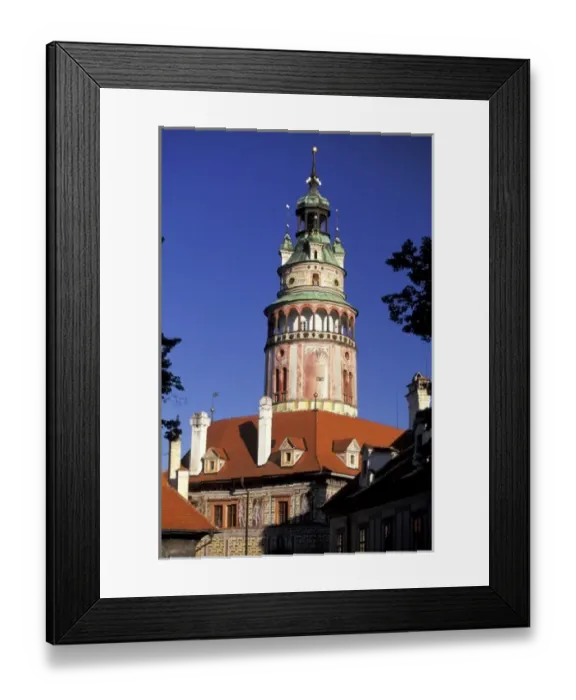 Framed Print : Czech Republic, Cesky Krumlov. Krumlov Chateau
