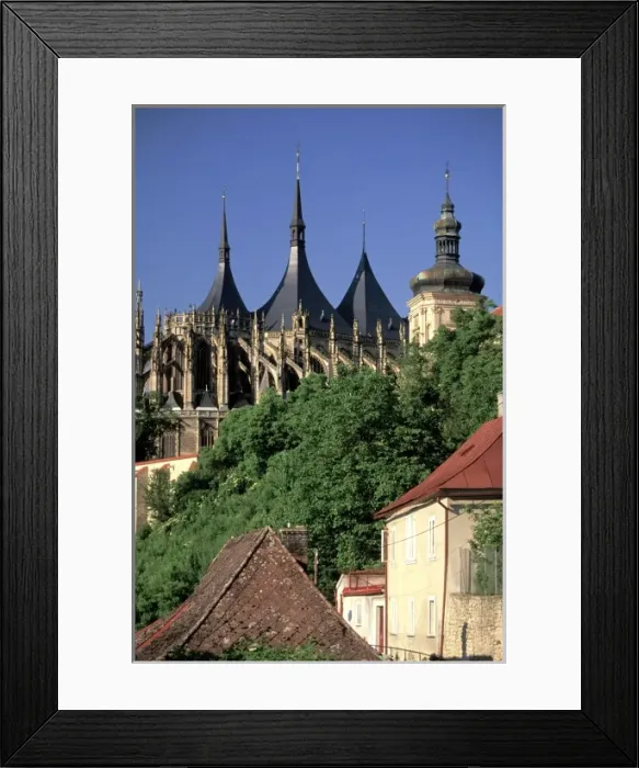 Framed Print : Czech Republic, Kutna Hora. Cathedral of St. Barbara and Former Jesuit College Framed Print : Czech Republic, Kutna Hora. Cathedral of St. Barbara and Former Jesuit College