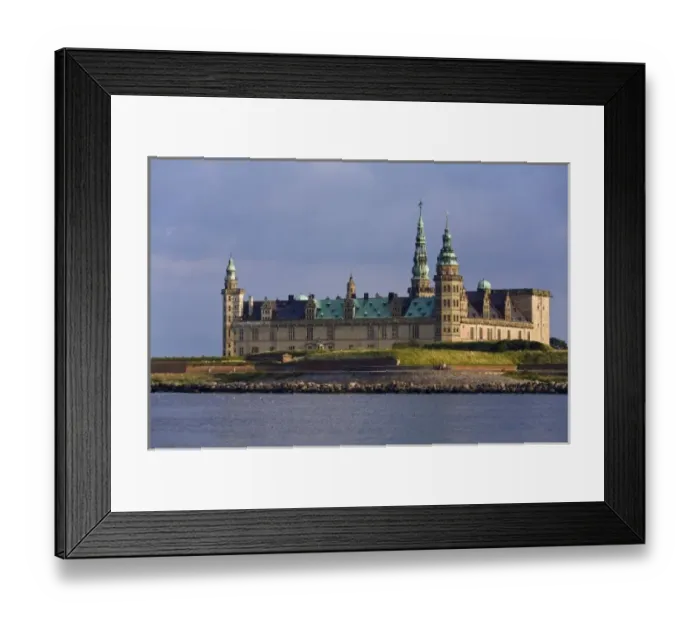 Framed Print : Kronborg Castle, setting for Shakespeares Hamlet, Helsingor, Zealand, Denmark