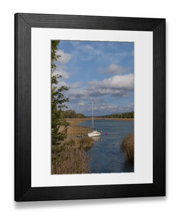 Framed Print : Turku, Finland. Sailboat on water in harbor near Turku Holiday Club Framed Print : Turku, Finland. Sailboat on water in harbor near Turku Holiday Club