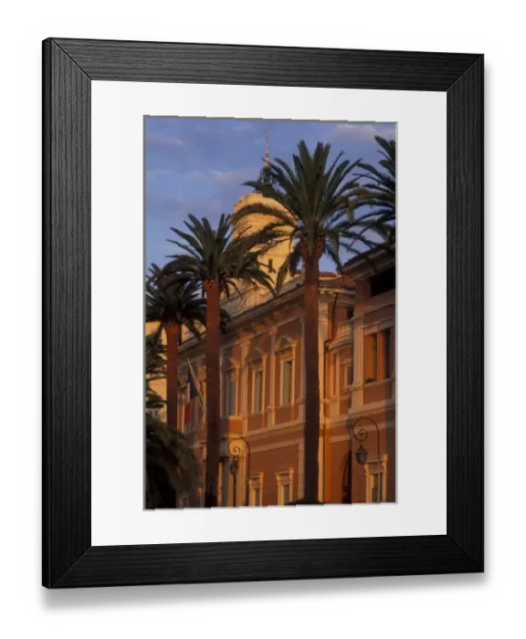 Framed Print : Ajaccio, Hotel de Ville, old city, Corsica, France