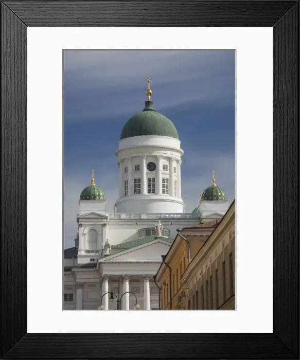 Framed Print : Finland, Helsinki, Tuomiokirko, Lutheran Cathedral