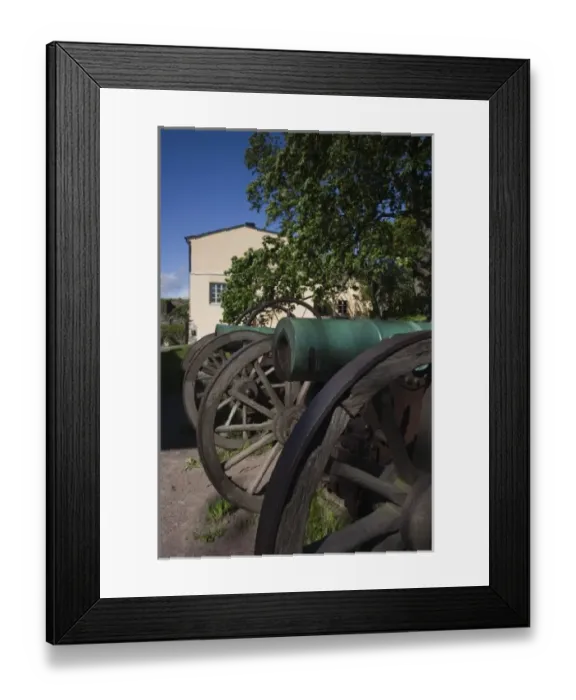Framed Print : Finland, Helsinki, Suomenlinna-Sveaborg Fortress, Great Courtyard artillery Framed Print : Finland, Helsinki, Suomenlinna-Sveaborg Fortress, Great Courtyard artillery