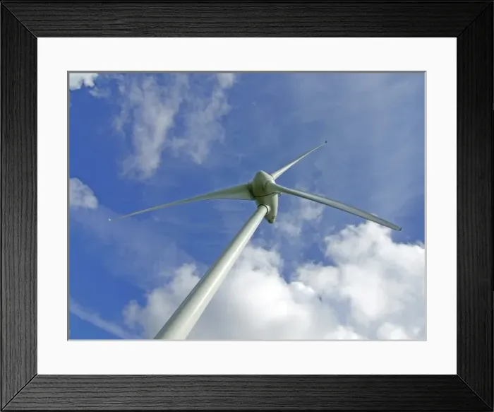 Framed Print : Wind Generator, Meautis-Auvers, Carentan, France Framed Print : Wind Generator, Meautis-Auvers, Carentan, France