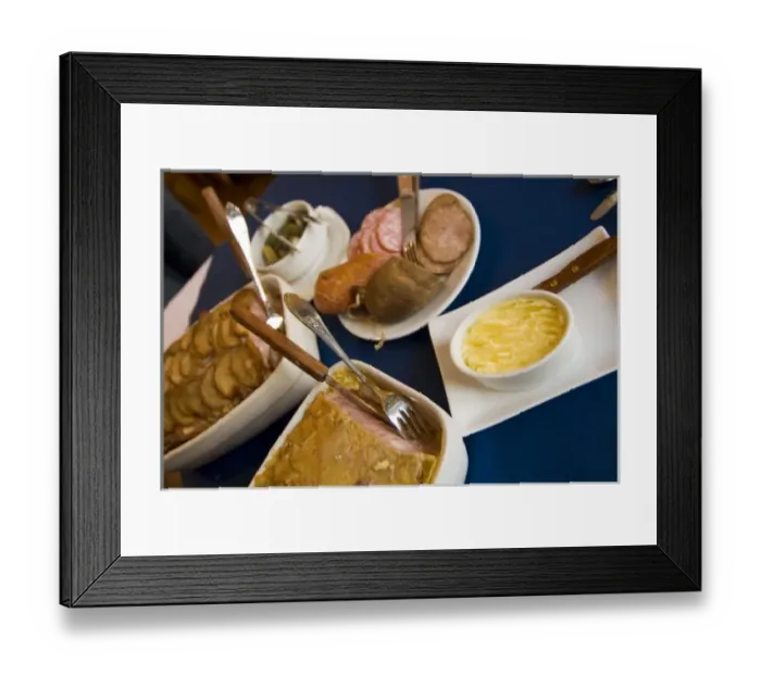 Framed Print : France, Ferto-Maco, Maison Chatel, La tripperie shop and restaurant, Delicatessen Framed Print : France, Ferto-Maco, Maison Chatel, La tripperie shop and restaurant, Delicatessen