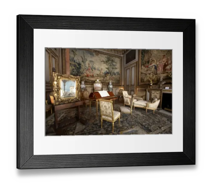 Framed Print : Salon des Tapisseries in Musee Jacquemart Andre. Paris. France