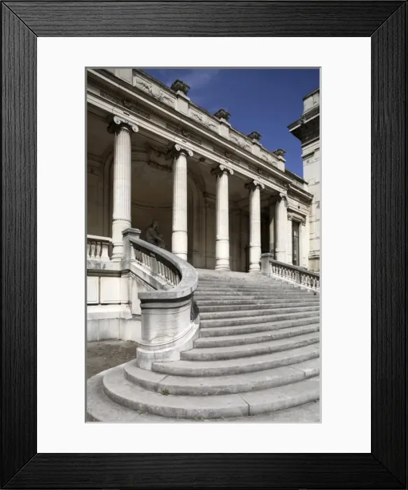 Framed Print : The entrance staircase of Musee de la Mode et du Costume-Palais Galliera(Fashion Framed Print : The entrance staircase of Musee de la Mode et du Costume-Palais Galliera(Fashion
