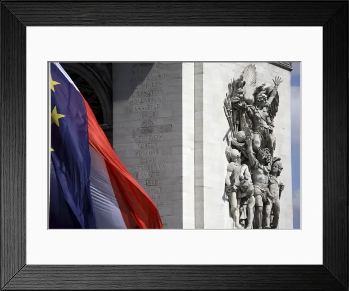Framed Print : The sculpture of the Departure of the Volunteers in 1792 on the Arc de Triomphe. Paris Framed Print : The sculpture of the Departure of the Volunteers in 1792 on the Arc de Triomphe. Paris