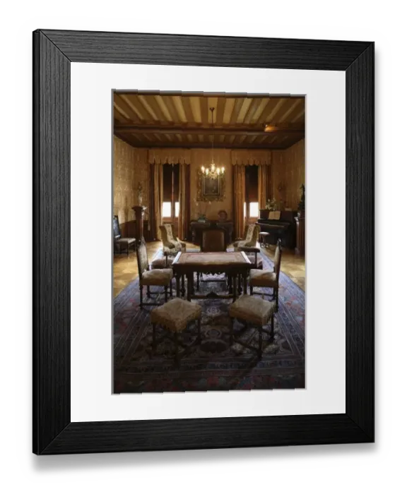 Framed Print : The Princesses Drawing Room in Chateau de Chaumont-Sur-Loire. Chaumont-Sur-Loire