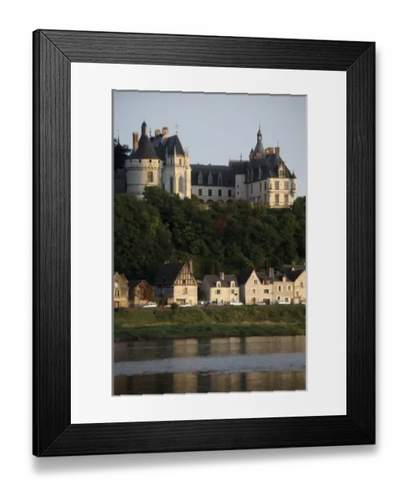 Framed Print : Chateau de Chaumont-Sur-Loire with River Loire in foreground. Chaumont-Sur-Loire Framed Print : Chateau de Chaumont-Sur-Loire with River Loire in foreground. Chaumont-Sur-Loire