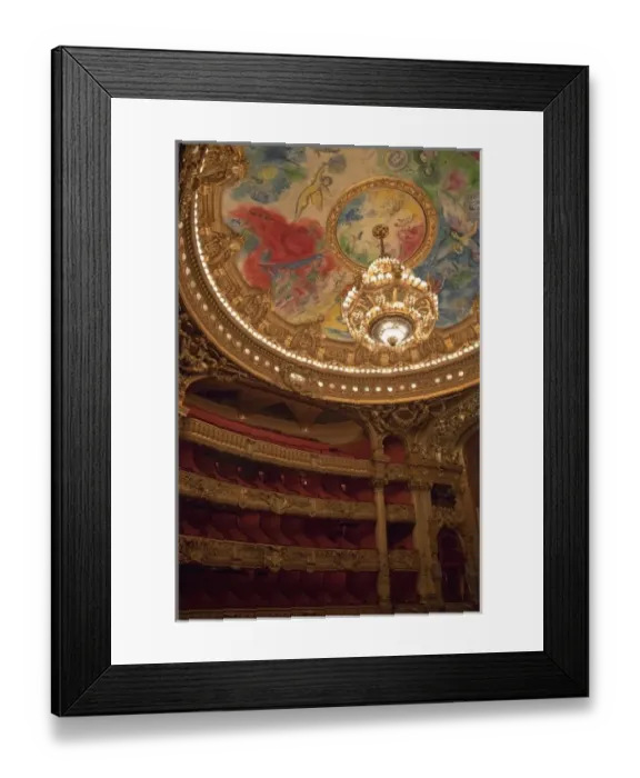 Framed Print : France, Paris. Part of ornate ceiling and tiers of seating at Opera Garnier Framed Print : France, Paris. Part of ornate ceiling and tiers of seating at Opera Garnier