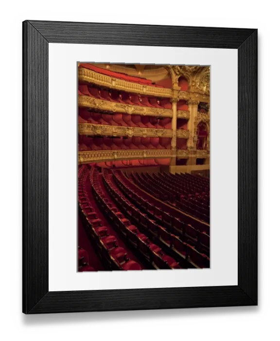 Framed Print : France, Paris. Partial view of all seating at Opera Garnier Framed Print : France, Paris. Partial view of all seating at Opera Garnier
