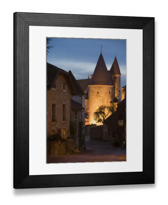 Framed Print : Chateauneuf en Auxois, Cote d Or, Burgundy, France Framed Print : Chateauneuf en Auxois, Cote d Or, Burgundy, France