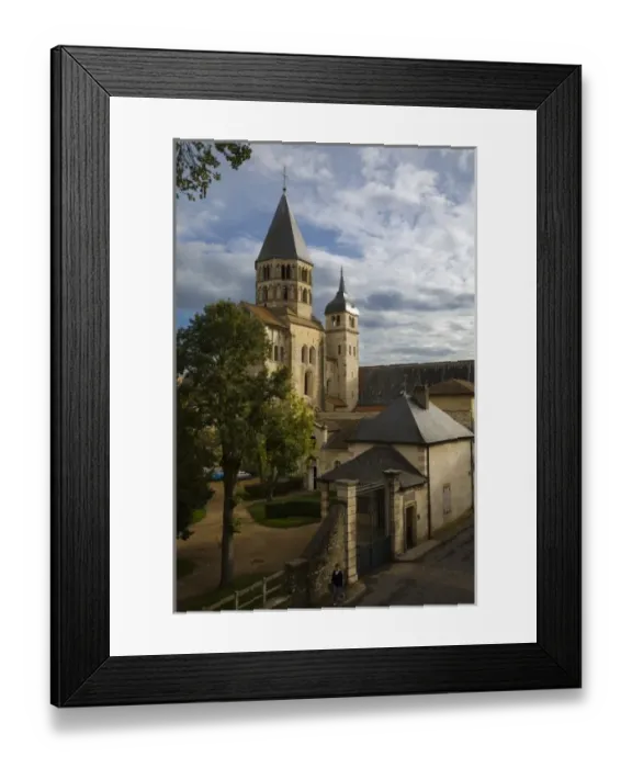 Framed Print : Holy Water Belfry and Clock Tower, Cluny Abbey, Saone et Loire, Burgundy, France Framed Print : Holy Water Belfry and Clock Tower, Cluny Abbey, Saone et Loire, Burgundy, France