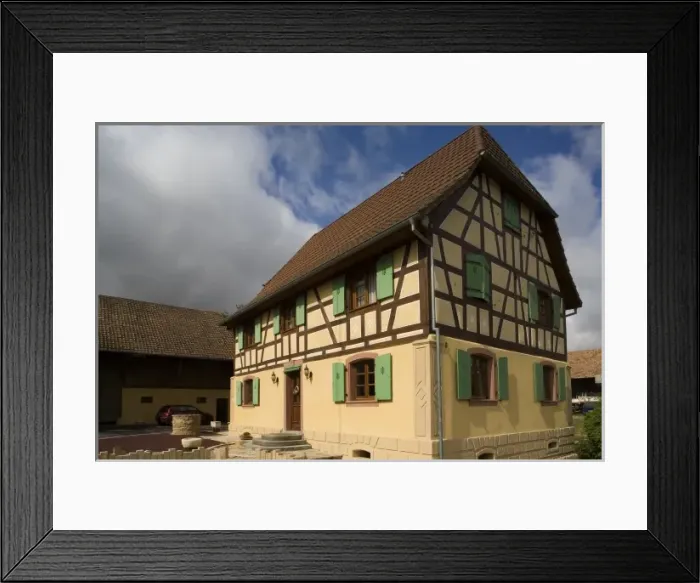 Framed Print : Half timbered house, Alsace, France Framed Print : Half timbered house, Alsace, France