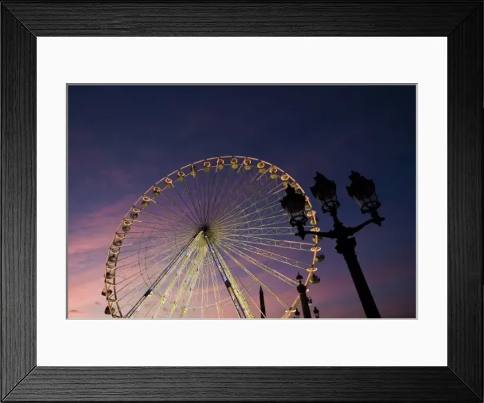 Framed Print : Ferris wheel, Place de la Concorde, Paris, France