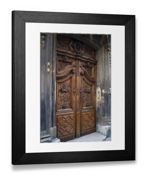 Framed Print : France, Provence, Bouches du Rhone, Aix en Provence, door