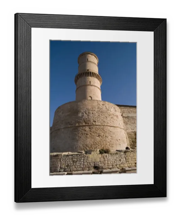 Framed Print : France, Provence, Bouches du Rhone, Marseilles, Fort St Jean Framed Print : France, Provence, Bouches du Rhone, Marseilles, Fort St Jean