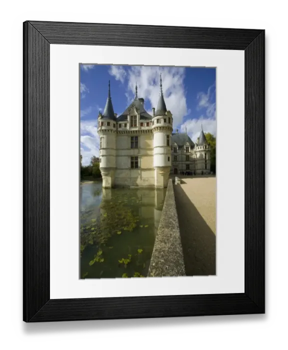Framed Print : Chateau of Azay-le-Rideau, Indre-et-Loire, Loire Valley, France Framed Print : Chateau of Azay-le-Rideau, Indre-et-Loire, Loire Valley, France